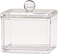 Square Acrylic Cotton Ball Pads Gauze Swab Holder Organizer Q-tip Dispenser by KWCollection