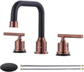 WOWOW 8 inch Bathroom Faucet 3 Hole, Widespread Bathroom Sink Faucet by WOWOW