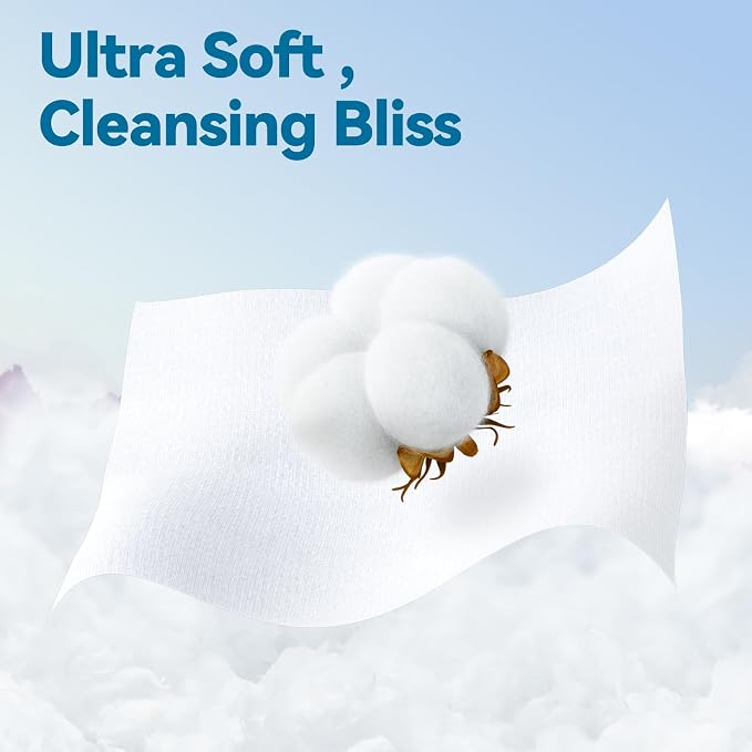 Winner Cotton Face Towels Box, 100% USDA Biobased Facial Towelettes, Disposable - Image 5
