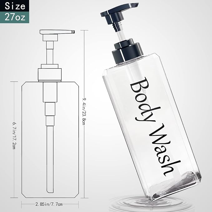 Shampoo and Conditioner Dispenser- Refillable & EmptyShampoo and Conditioner - Image 3