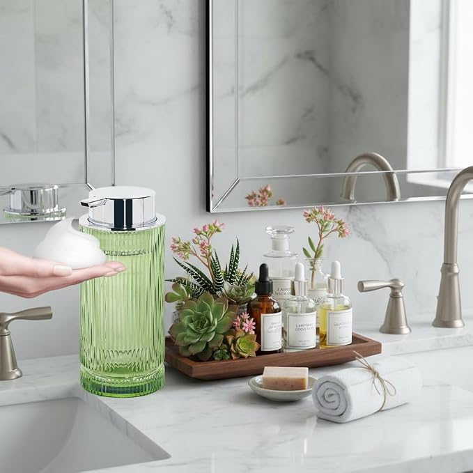 14 Oz Foaming Soap Dispenser, Refillable Foam Pump Bottle Lotion Container - Image 2