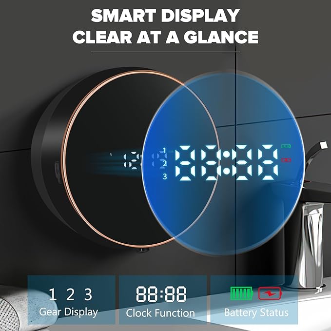 Automatic Soap Dispenser Foam Bathroom: Wall Mount Rechargeable Touchless - Image 3