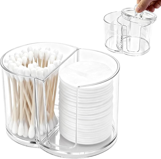 Dual-Compartment Cotton Swab & Pad Organizer - Image 9