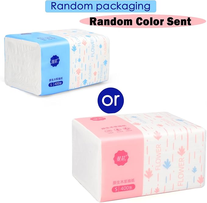 4 Packs Small Soft Facial Tissue, Toilet Paper, Disposable Napkin, Bag Cover - Image 2