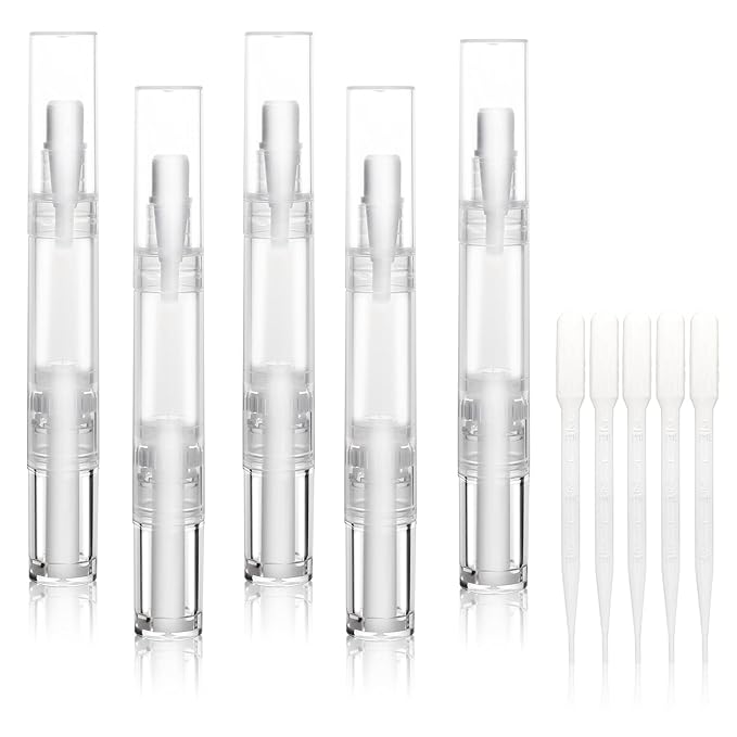 5 pack 5ml Transparent Twist Pen by UPZIGS