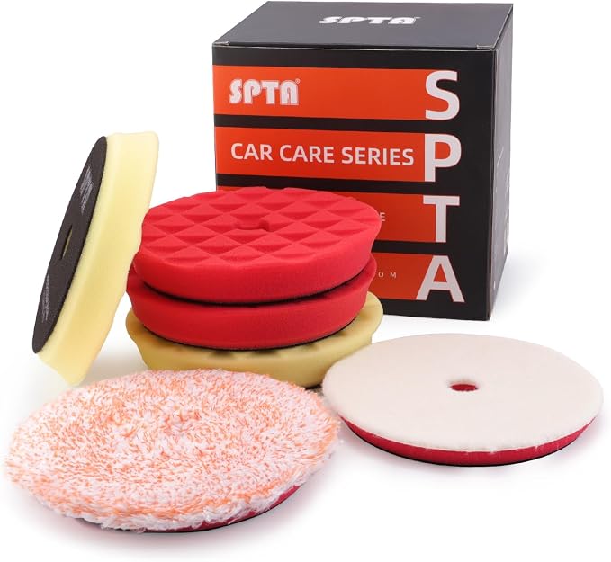 SPTA 5 Inch 125mm Body Repair Polishing Pad Set - Image 8