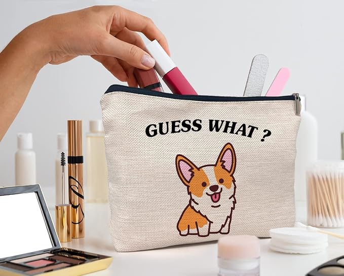 IWXYI Corgi Dog Make up Bag, Corgi Gifts - Image 3