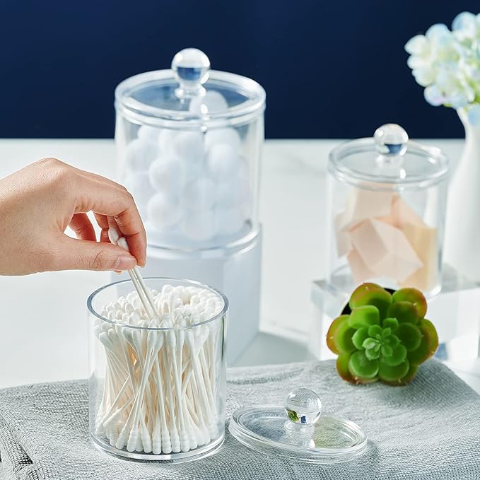 SheeChung Clear Acrylic Qtip Holder - Image 2