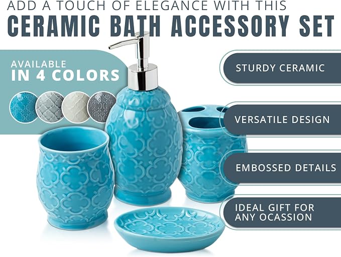 Comfify 4-Piece Bathroom Accessory Set - Image 4