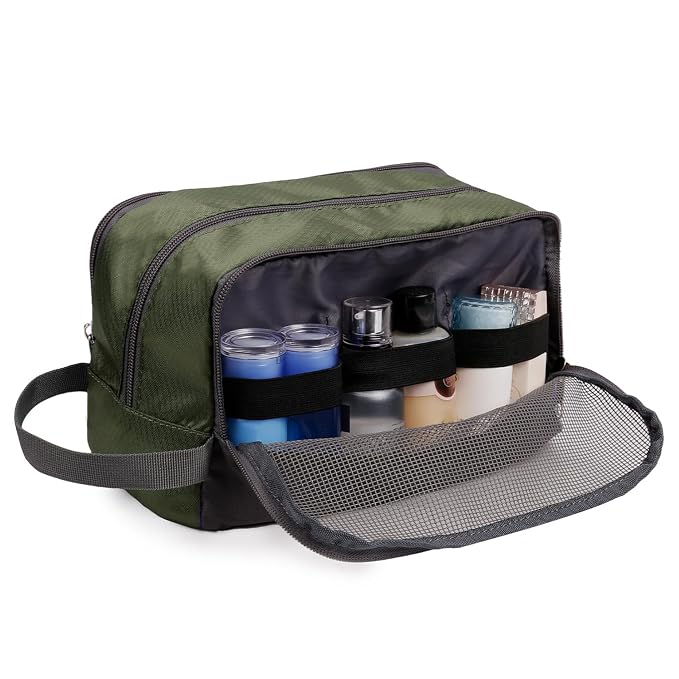 Toiletry Bag for Men Hanging Dopp Kit Water Resistant Shaving Bag Small - Image 7