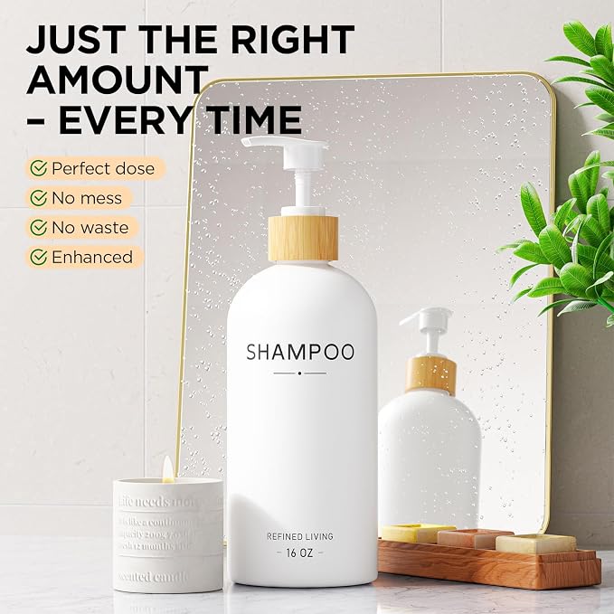 Shampoo and Conditioner Dispenser Set, Shower Soap Dispenser - Image 5