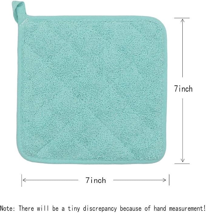 Cotton Pot Holders Cotton Made Machine Washable Heat Resistant Everyday Kitchen - Image 5