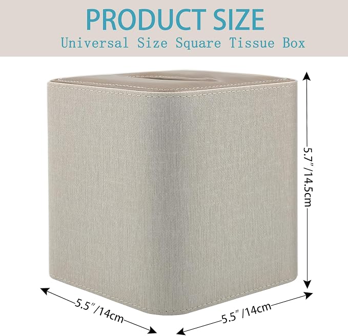 Tissue Box Cover Holder Square Tissue Box - Image 3