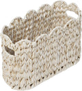 Toilet Paper Storage Basket, Boho Decorative Scalloped Baskets, Coastal by WEAVECOMFORTINTOEVERYCORNER