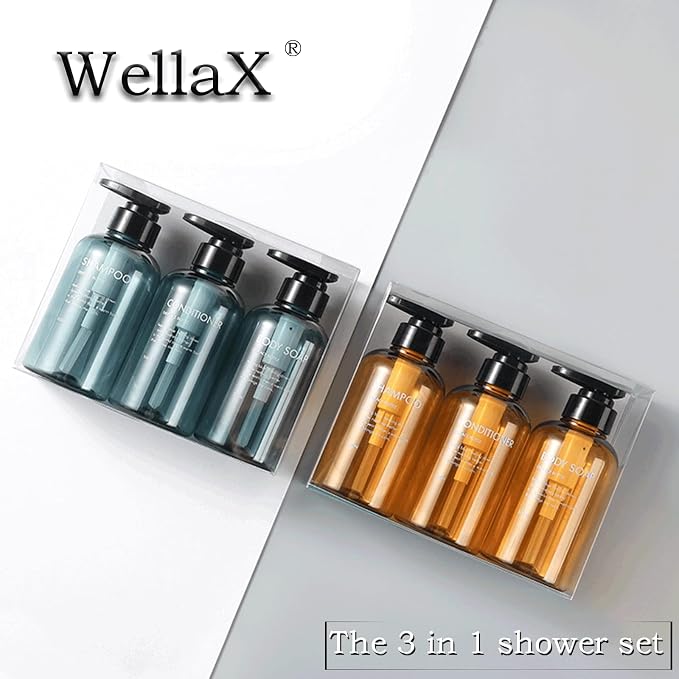3pcs Refillable Shampoo and Conditioner Bottles, 16.9oz/500ml Shampoo - Image 7