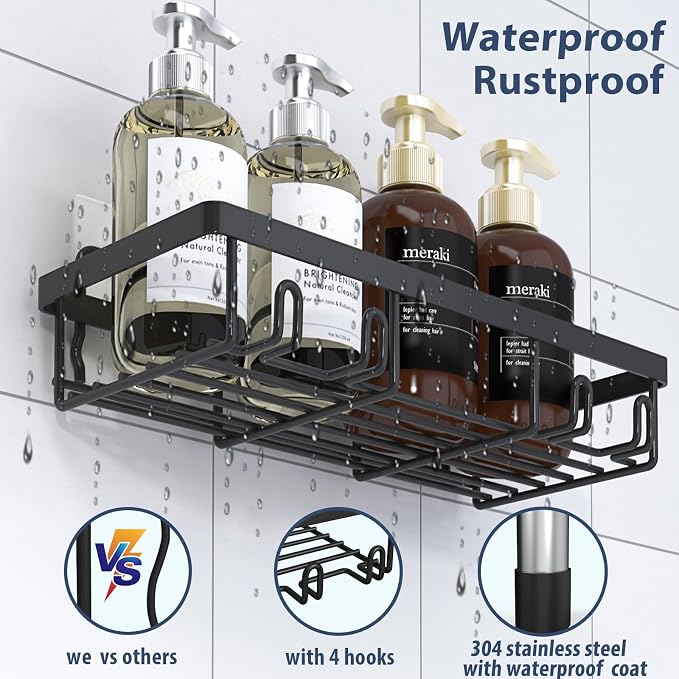 5 Pack Shower Caddy Organizer Rack Shelf - Image 5