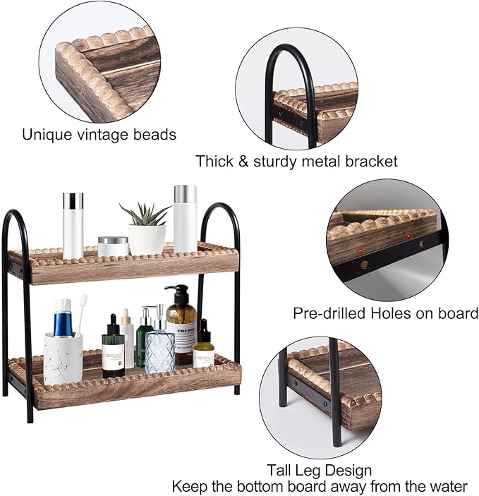 Bathroom Countertop Organizer, 2 Tier Vanity Organizer and Storage - Image 4