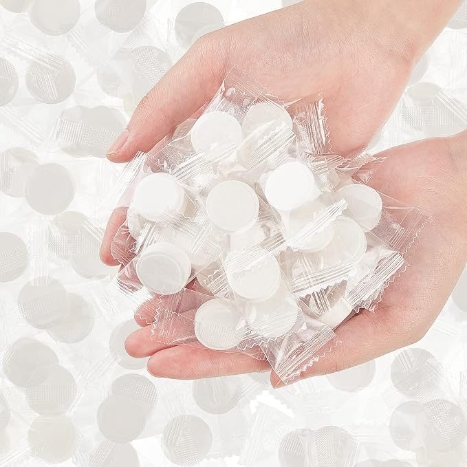 1500 Pcs Mini Compressed Portable Towel Disposable Coin Tissues Bulk Cotton by Oudain