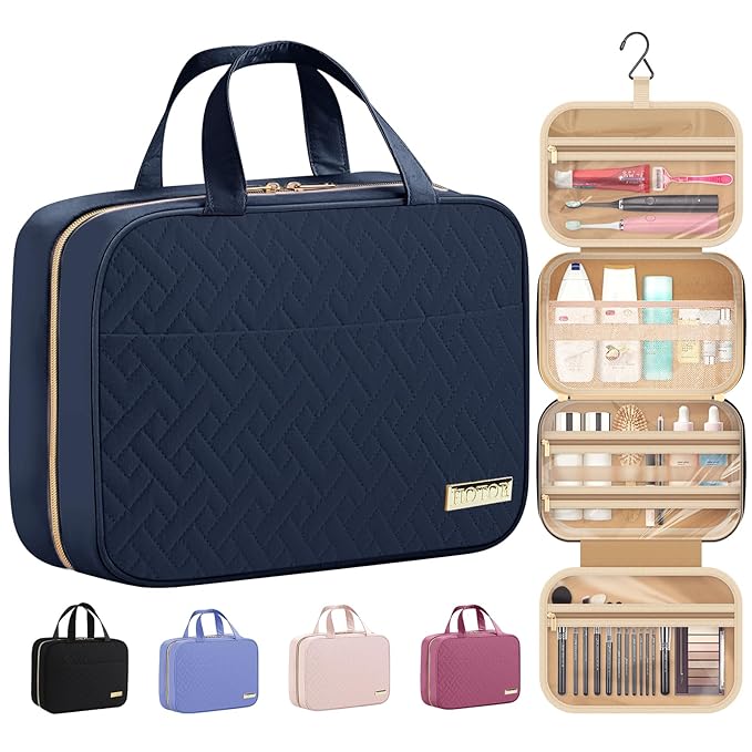 HOTOR Travel Toiletry Bag w/Hanging Hook by HOTOR