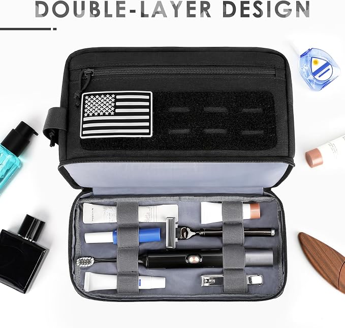 ETRONIK Tactical Toiletry Bag for Men, Travel Hygiene Bag - Image 2