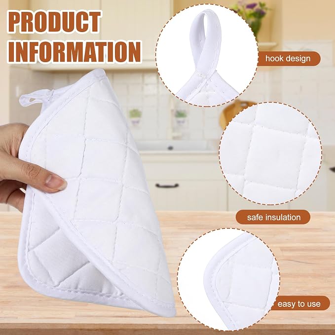 Uiifan 30 Pieces Cotton Pot Holders - Image 3