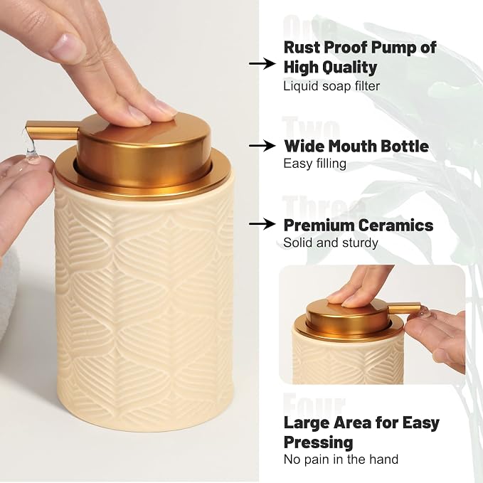Ceramic Bathroom Accessories Set, Toothbrush Holder, Vanity Tray, and Tumbler - Image 5