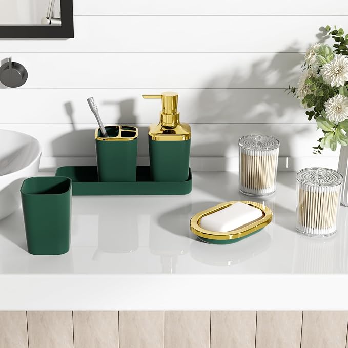 Bathroom Set - Dark Green Bathroom Sets - Image 8