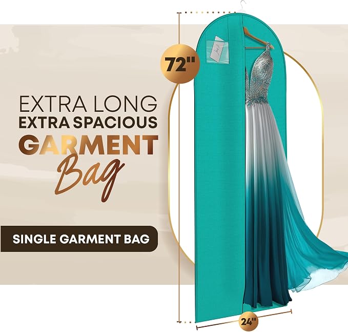 72" Long Dress Bags for Gowns - Image 2