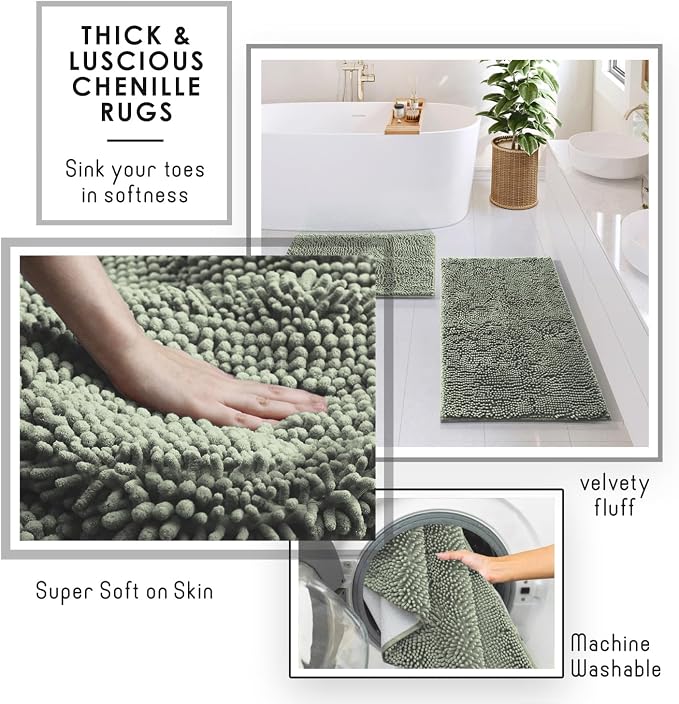 Clara Clark Sage Green Bathroom Set - Image 5