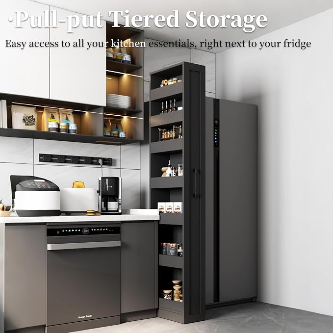 JOYSOURCE Tall Narrow Pull-Out Storage Shelf - Image 5