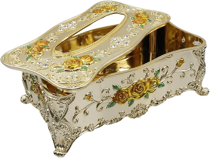 9.45"x5.43"x3.94" Luxurious Rose Tissue Box - Image 6