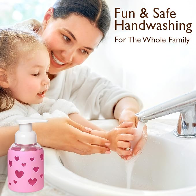 SoCal Suds & Company Foaming Hand Soap Dispenser Glass, Liquid Soap Pump - Image 7