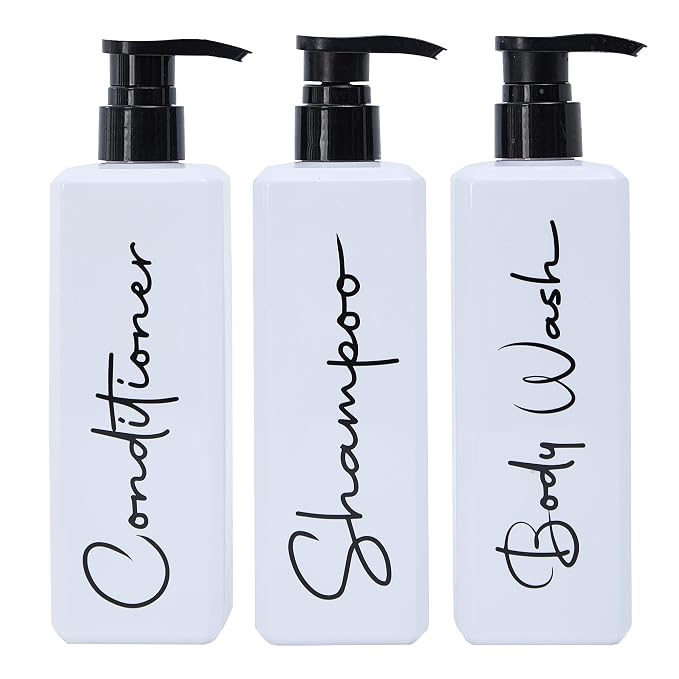 Spa-Inspired Refillable Shampoo and Conditioner Bottles by TwoP+Brands