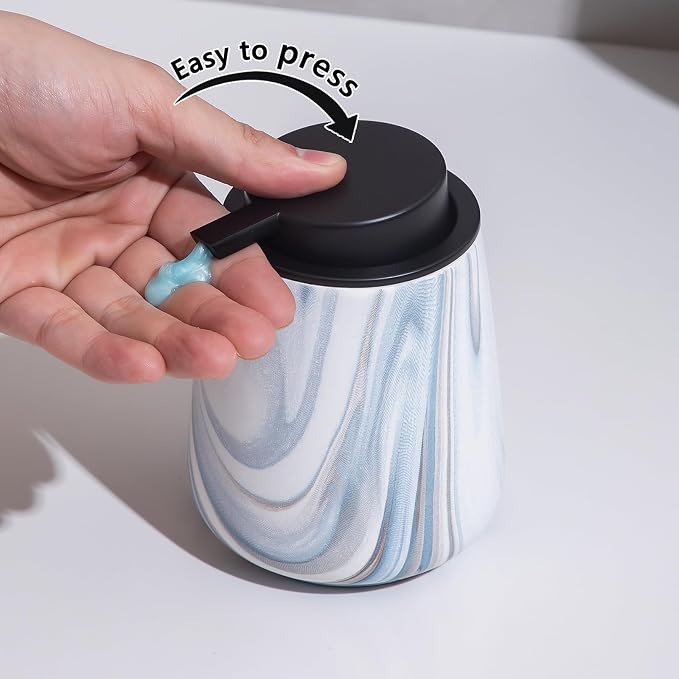 12Oz Ceramic Liquid Soap Dispenser - Image 6