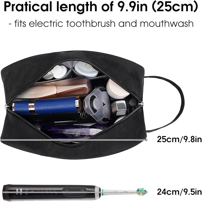 Narwey Travel Toiletry Bag for Women Traveling Dopp Kit Men Travel Bag for - Image 2