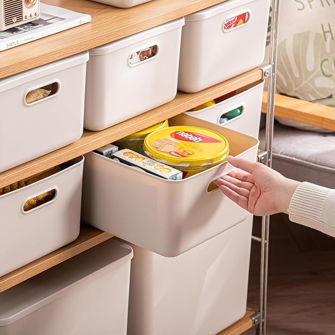 Ytteve Light Grey 2-Pack Large Plastic Storage Bins - Image 3