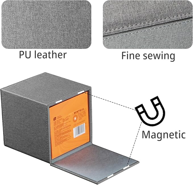 Leather Tissue Box Cover Square, Decorative Cube Tissue Box Holder - Image 4