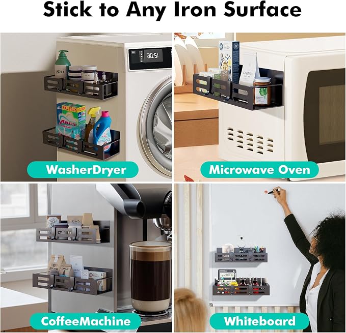 6 Pack Magnetic Spice Rack for Refrigerator Set - Image 7