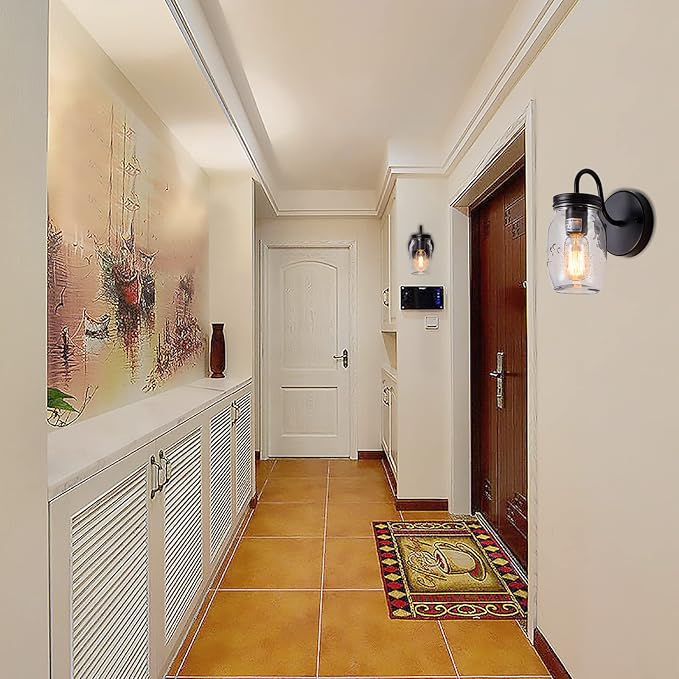 Sconces Wall Lighting, Retro Wall Sconces Set of Two, Hallway Wall Sconces - Image 2