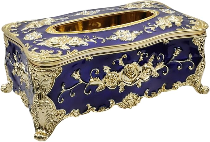 9.45"x5.43"x3.94" Luxurious Rose Tissue Box by TSNAMAY