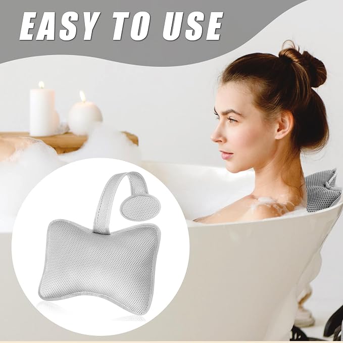 2 Pcs Hot Tub Spa Pillows for Outdoor Indoor Inflatable Bathtub 10.62 x 8.26 - Image 5