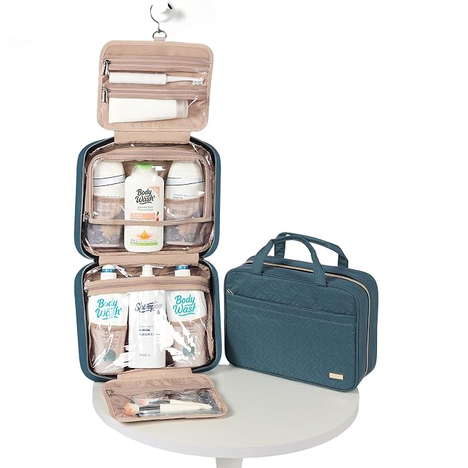 NISHEL Travel Toiletry Bag for women, Portable Hanging Organizer for - Image 5