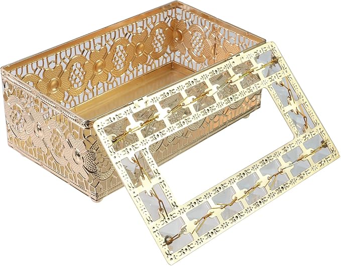 Geesatis Tissue Box Cover, Rectangle Tissue Box Holder, Rectangular Napkin - Image 5
