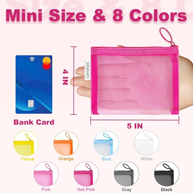 Mini Mesh Pouches, Small Mesh Bags - Image 2
