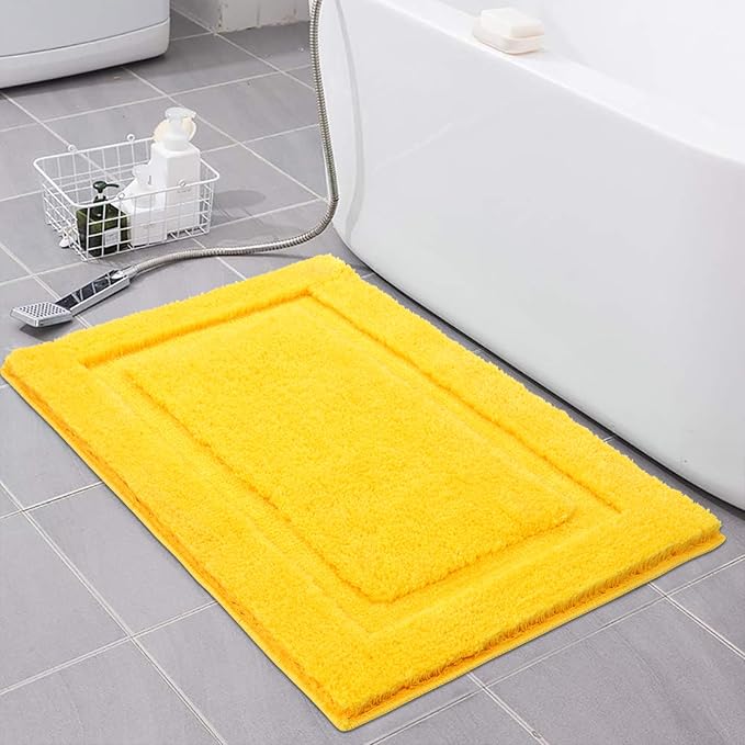 SHACOS Super Soft Bathroom Rugs Set of 2 Pieces 20x32 inch Non Slip Fluffy - Image 9