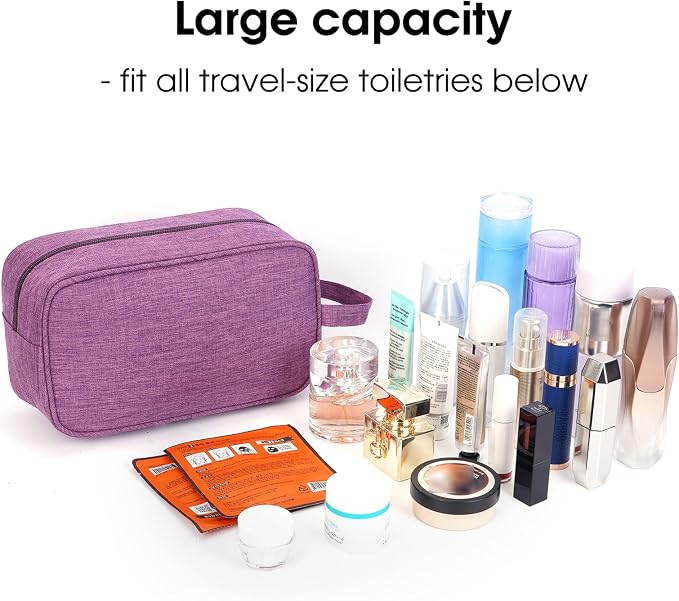 Narwey Travel Toiletry Bag for Women Traveling Dopp Kit Men Travel Bag for - Image 2