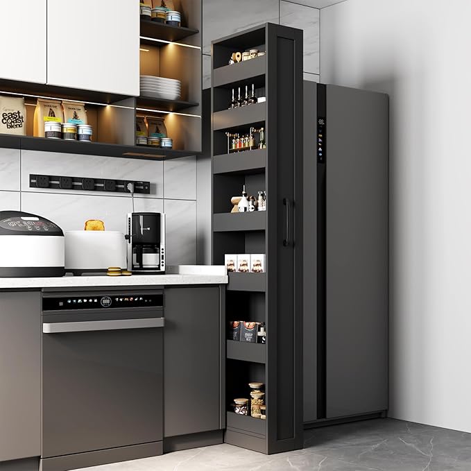 JOYSOURCE Tall Narrow Pull-Out Storage Shelf by DesigncomfortliveJoy
