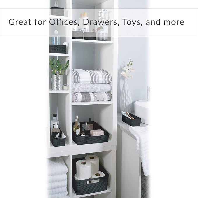 Simplify 6 Pack Organizing Set | Square Bins | Multipurpose | Office | Desk | - Image 3