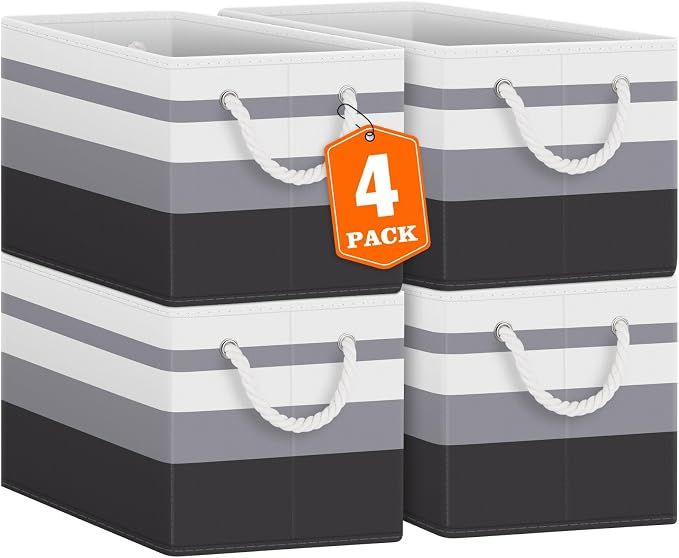 Fab totes Storage Bins, Foldable Storage Baskets by Fabtotes
