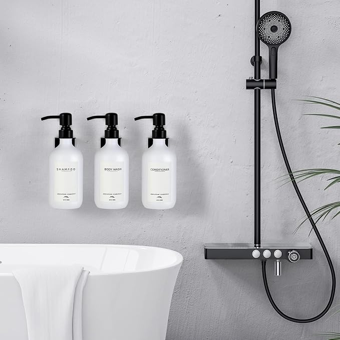 Shampoo Dispenser for Shower Wall Mount, No Drill Shampoo and Conditioner - Image 2